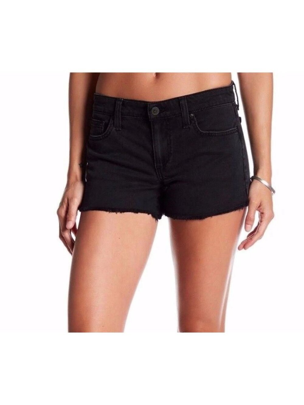 Joes THADINE 3" Cut Off Shorts Black Frayed Hem Denim  Size W28  SDBT4D4850